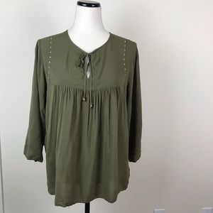 MICHAEL Michael Kors olive blouse